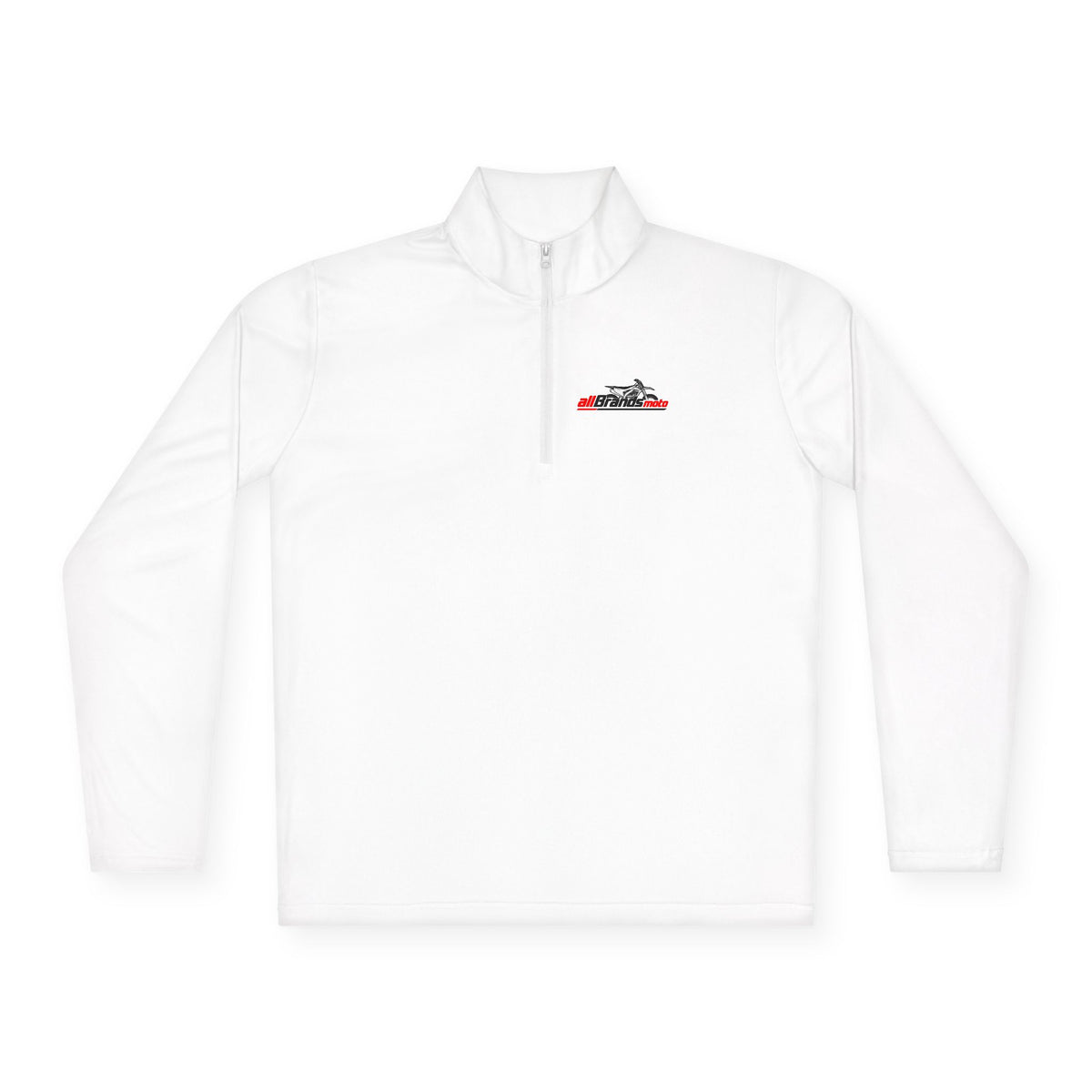 Quarter-Zip Pullover — Retro Race Car Chest Logo