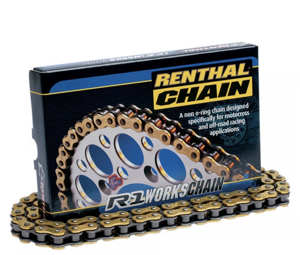 Renthal Sprocket & Chain Kit for Yamaha YZ250F 2001-2024 13T 51T Blue Gold New3