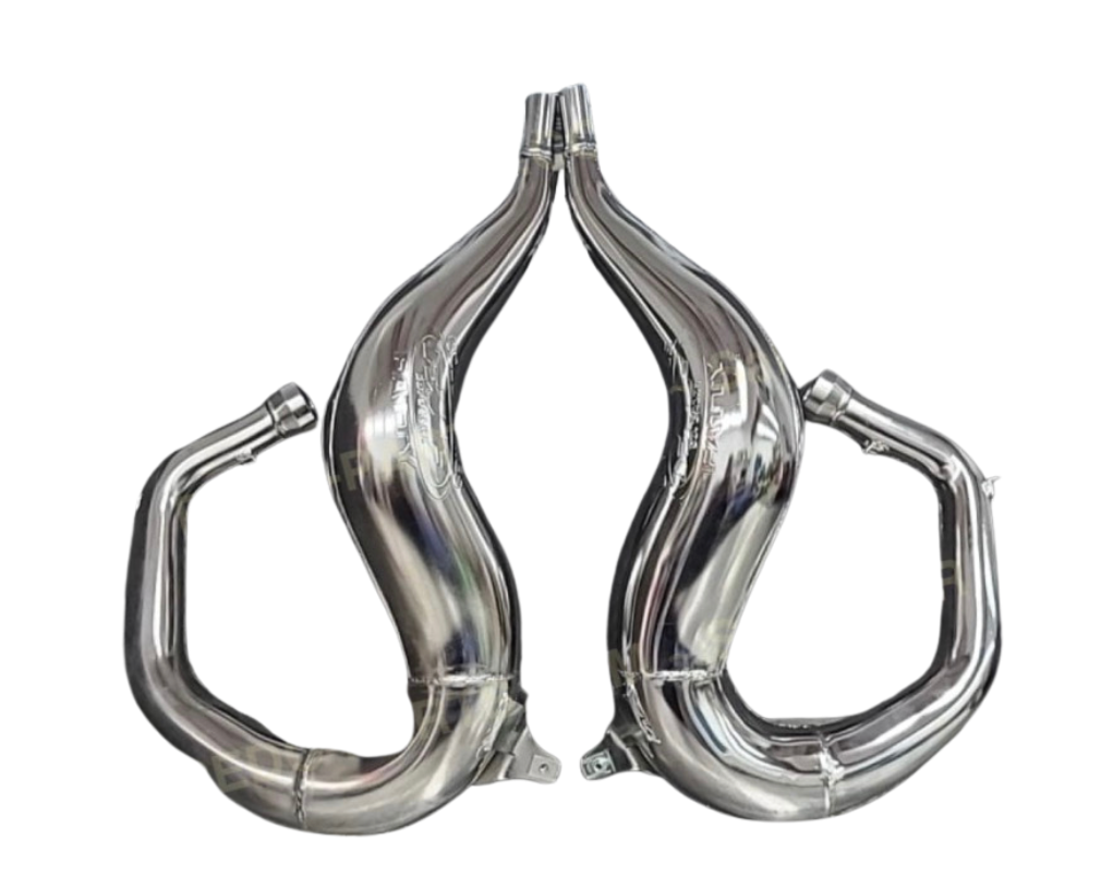 Yamaha Banshee YFZ350 FMF Fatty Chrome Exhaust Pipe 2 Stroke Free Exhaust Plug2