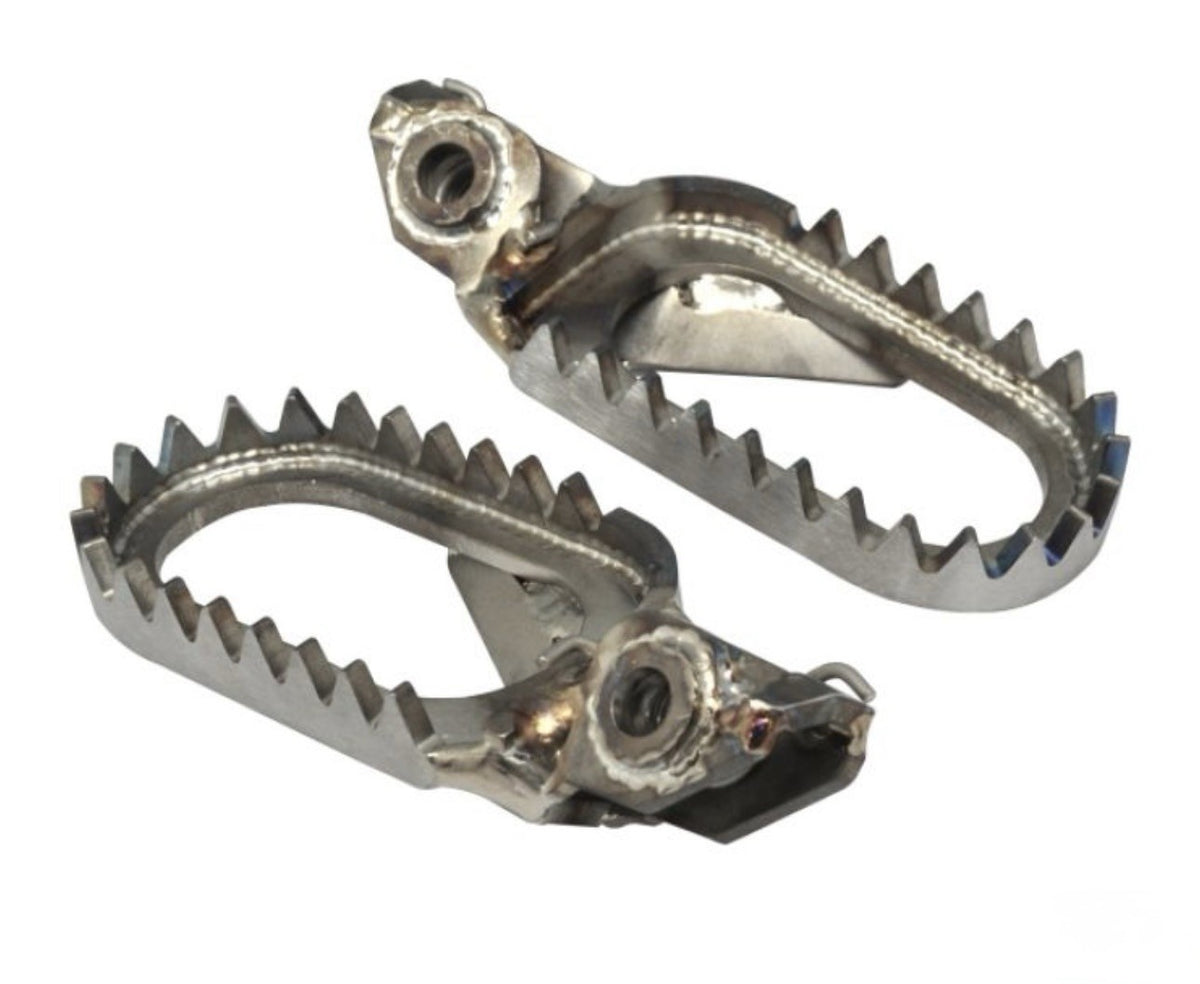 Titanium Wide Foot Pegs KTM Husqvarna GasGas 125 SX TC MC 2016-2024 Footrests1