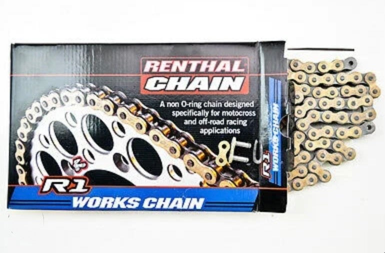 Renthal R1 MX Motorcycle Dirt Bike Chain 420 120 Links 420 120L Motocross3