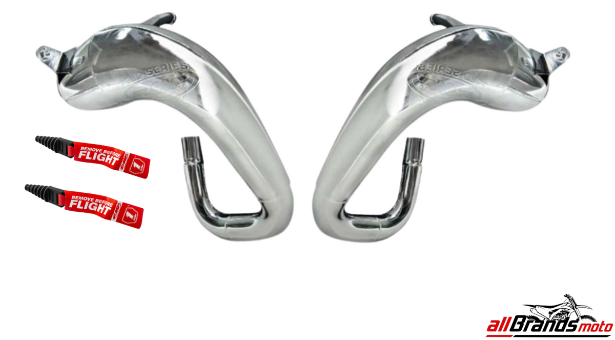 Yamaha Banshee YFZ350 FMF Fatty Chrome Exhaust Pipe 2 Stroke Free Exhaust Plug0