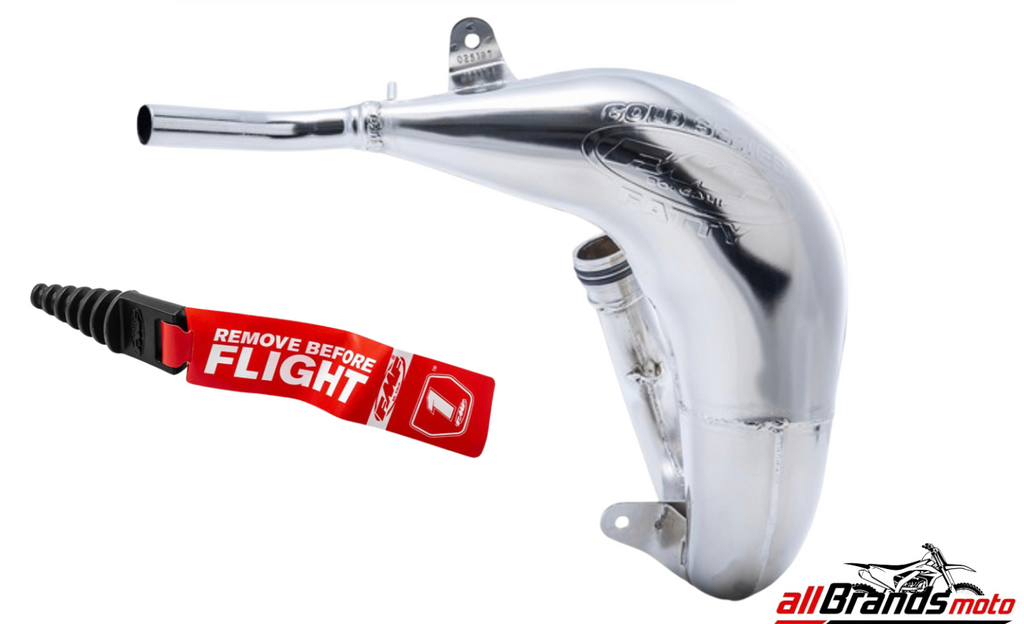 FMF Factory Fatty Chrome Pipe Yamaha YZ65 2018 2026 2 Stroke Exhaust Free Plug0
