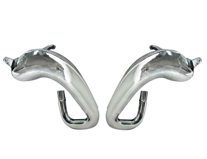 Yamaha Banshee YFZ350 FMF Fatty Chrome Exhaust Pipe 2 Stroke Free Exhaust Plug1