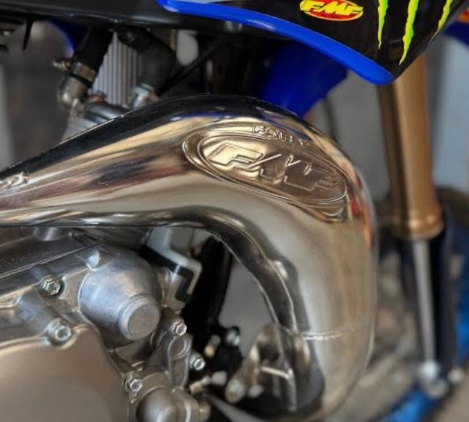 FMF Factory Fatty Chrome Pipe Yamaha YZ65 2018 2026 2 Stroke Exhaust Free Plug3