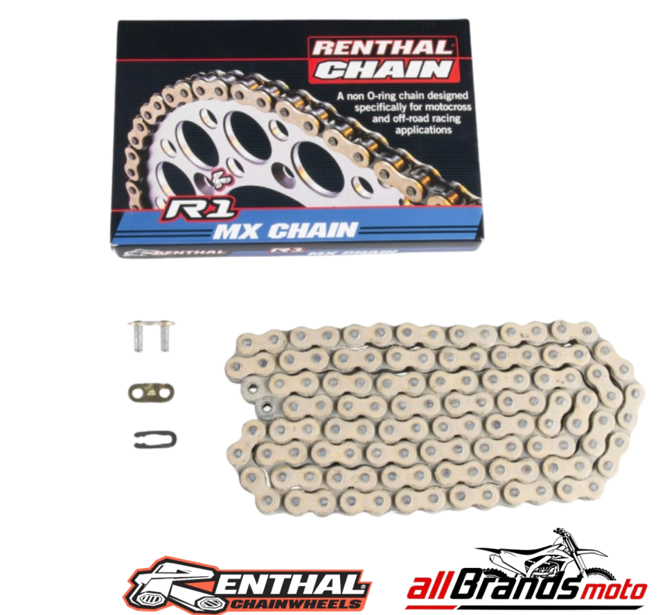 Renthal R1 MX Motorcycle Dirt Bike Chain 420 120 Links 420 120L Motocross0