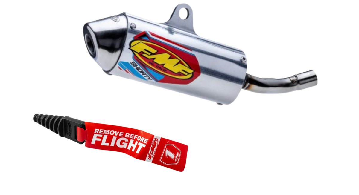 FMF PowerCore 2 Shorty Silencer Yamaha YZ125 YZ125X 2002-2022 Exhaust FREE PLUG0