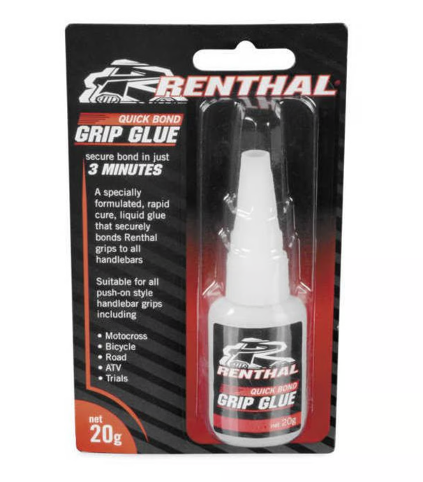 Renthal 611-01 7/8” 110cc Playbike Handlebar Black + Grips & Grip Glue4